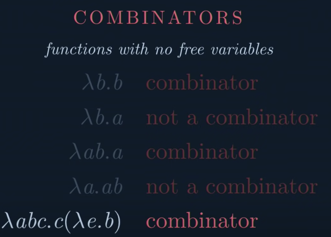 định nghĩa về combinator